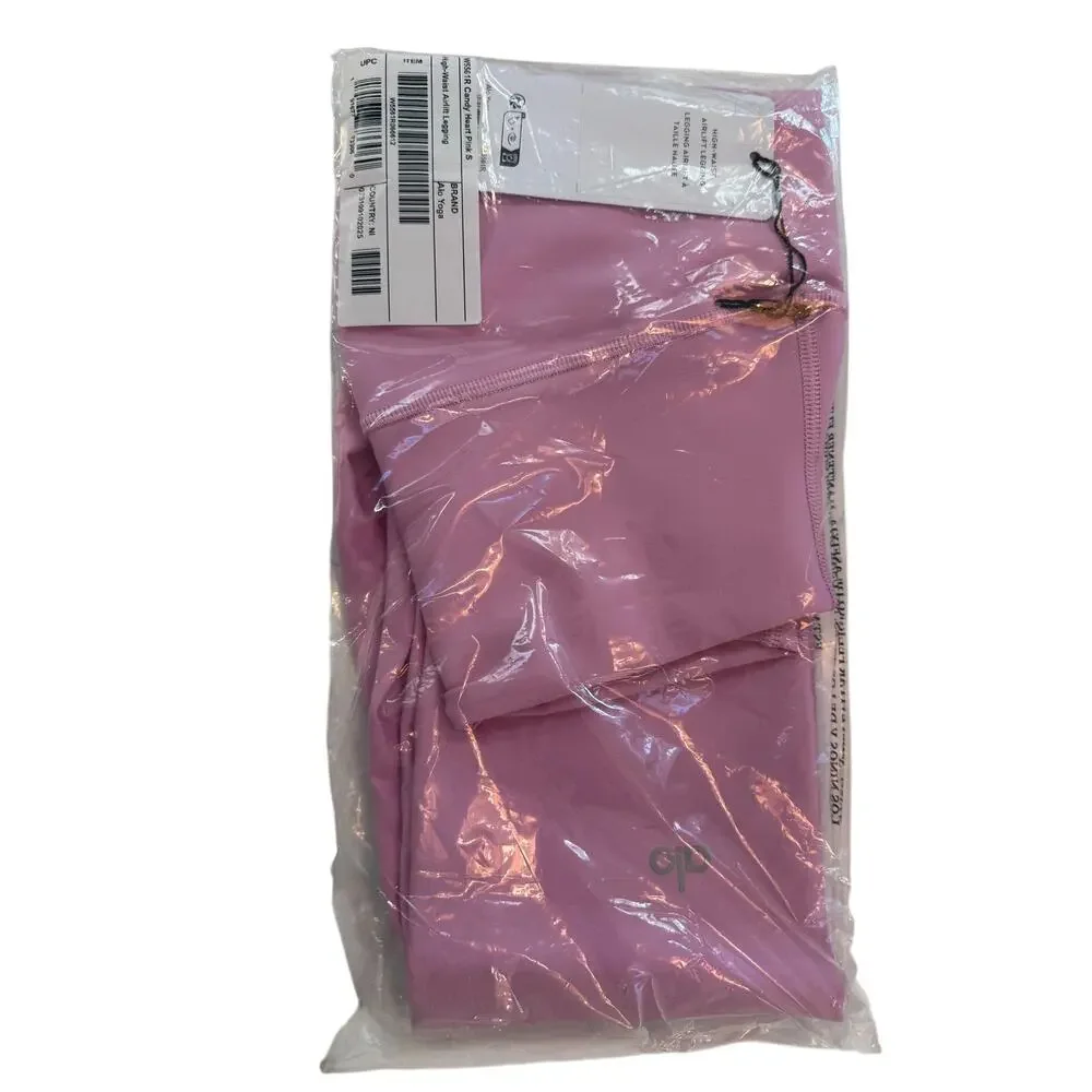 NWT Alo Yoga High-Waist Airlift Legging Candy Pink Size Small - Picture 4 of 5